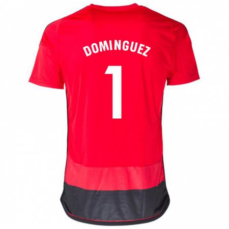 Kandiny Deti Iago Domínguez #1 Červená Čierna Dresy Hazai Csapatmez 2023/24 Triĭká