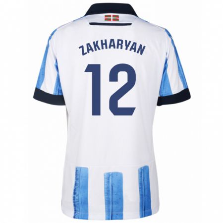 Kandiny Deti Arsen Zakharyan #12 Modrá Biela Dresy Hazai Csapatmez 2023/24 Triĭká