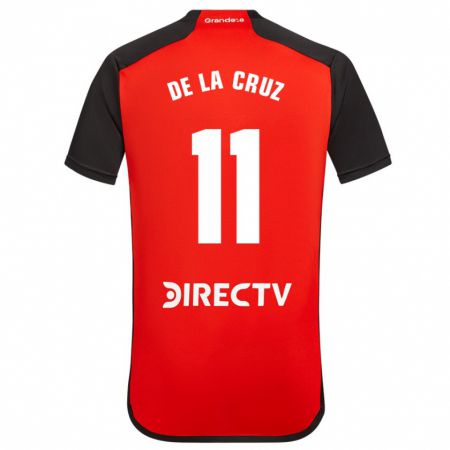 Kandiny Deti Nicolás De La Cruz #11 Červená Dresy Idegenbeli Csapatmez 2023/24 Triĭká