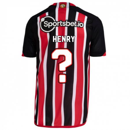 Kandiny Deti Thierry Henry #0 Modrá Červená Dresy Idegenbeli Csapatmez 2023/24 Triĭká