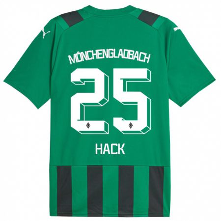 Kandiny Deti Robin Hack #25 Čierna Zelená Dresy Idegenbeli Csapatmez 2023/24 Triĭká