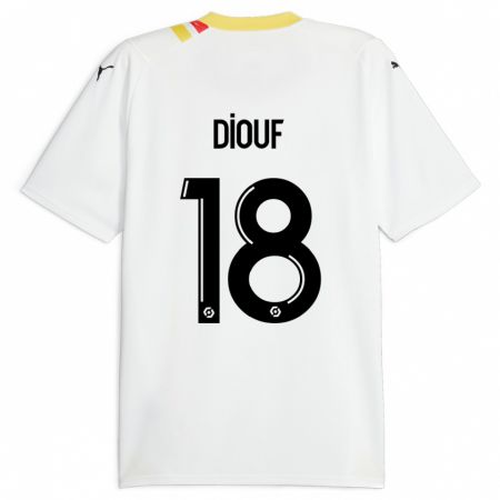 Kandiny Deti Andy Diouf #18 Čierna Dresy Idegenbeli Csapatmez 2023/24 Triĭká