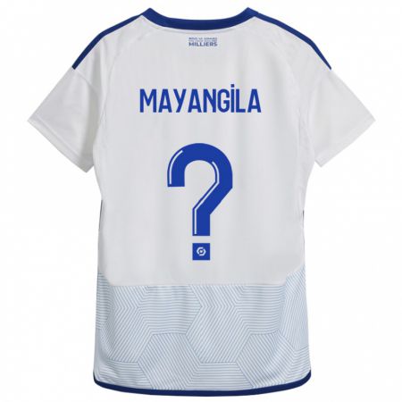 Kandiny Deti Ryan Tutu Mayangila #0 Biely Dresy Idegenbeli Csapatmez 2023/24 Triĭká