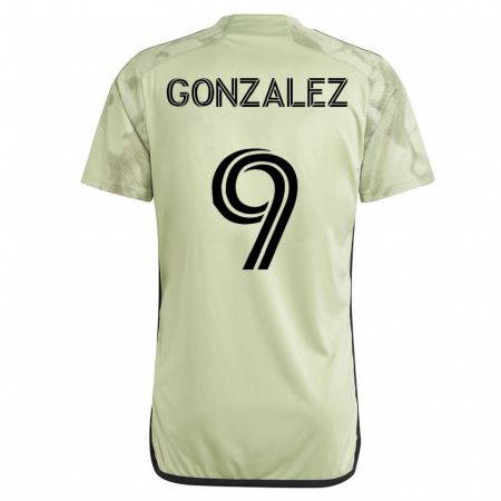 Kandiny Deti Mario González #9 Zelená Dresy Idegenbeli Csapatmez 2023/24 Triĭká