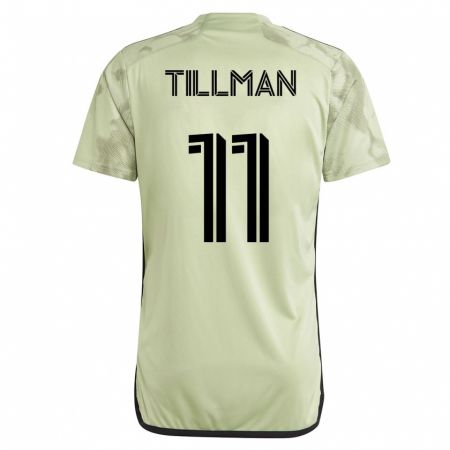 Kandiny Deti Timothy Tillman #11 Zelená Dresy Idegenbeli Csapatmez 2023/24 Triĭká