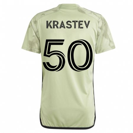 Kandiny Deti Filip Krastev #50 Zelená Dresy Idegenbeli Csapatmez 2023/24 Triĭká