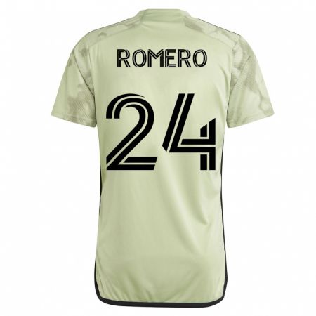 Kandiny Deti Javen Romero #24 Zelená Dresy Idegenbeli Csapatmez 2023/24 Triĭká