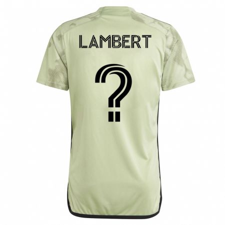 Kandiny Deti Liam Lambert #0 Zelená Dresy Idegenbeli Csapatmez 2023/24 Triĭká