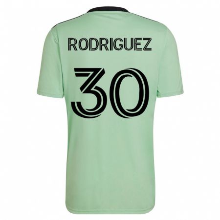 Kandiny Deti Memo Rodríguez #30 Svetlo Zelená Dresy Idegenbeli Csapatmez 2023/24 Triĭká