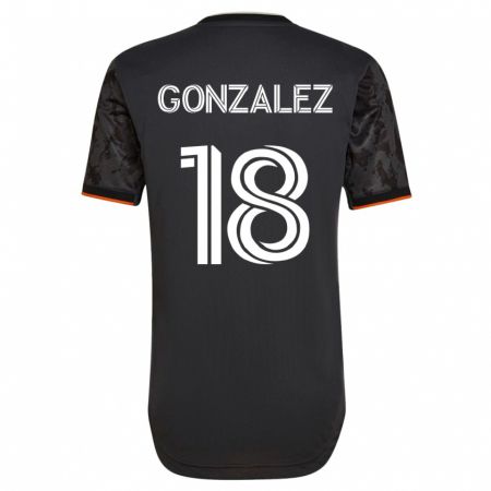 Kandiny Deti Diego Gonzalez #18 Čierna Dresy Idegenbeli Csapatmez 2023/24 Triĭká