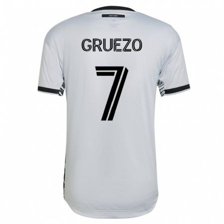 Kandiny Deti Carlos Gruezo #7 Biely Dresy Idegenbeli Csapatmez 2023/24 Triĭká