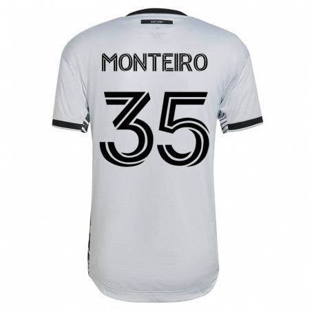 Kandiny Deti Jamiro Monteiro #35 Biely Dresy Idegenbeli Csapatmez 2023/24 Triĭká
