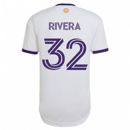 Kandiny Deti Wilfredo Rivera #32 Biely Dresy Idegenbeli Csapatmez 2023/24 Triĭká