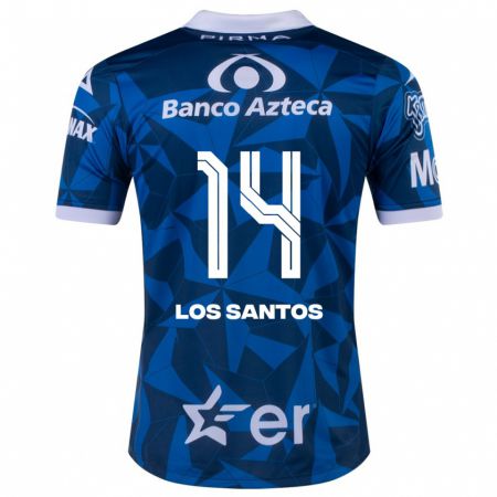 Kandiny Deti Lucas De Los Santos #14 Modrá Dresy Idegenbeli Csapatmez 2023/24 Triĭká