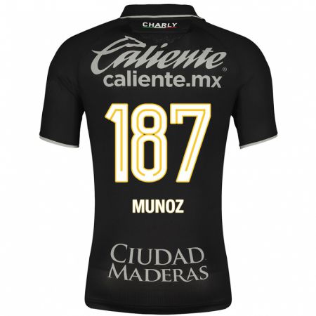 Kandiny Deti Diego Muñoz #187 Čierna Dresy Idegenbeli Csapatmez 2023/24 Triĭká