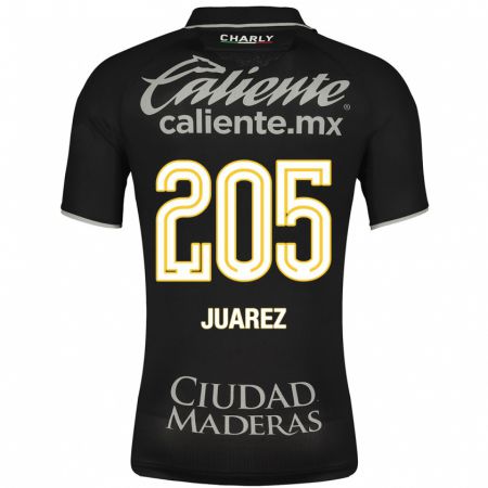 Kandiny Deti Moisés Juárez #205 Čierna Dresy Idegenbeli Csapatmez 2023/24 Triĭká