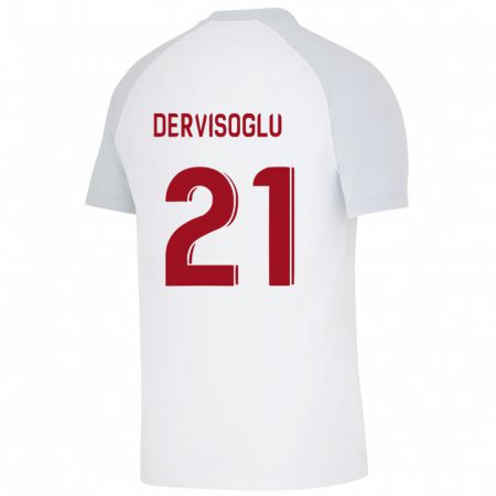 Kandiny Deti Halil Dervişoğlu #21 Biely Dresy Idegenbeli Csapatmez 2023/24 Triĭká