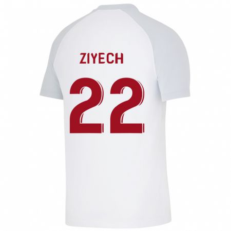 Kandiny Deti Hakim Ziyech #22 Biely Dresy Idegenbeli Csapatmez 2023/24 Triĭká