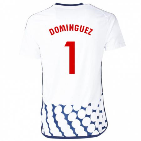 Kandiny Deti Iago Domínguez #1 Biely Dresy Idegenbeli Csapatmez 2023/24 Triĭká