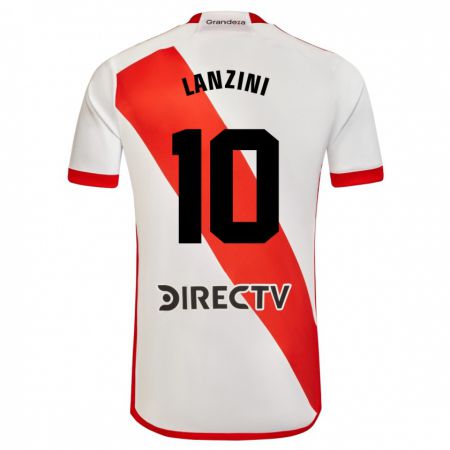Kandiny Muži Manuel Lanzini #10 Biela Červená Dresy Hazai Csapatmez 2023/24 Triĭká