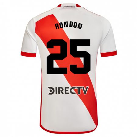 Kandiny Muži Salomón Rondón #25 Biela Červená Dresy Hazai Csapatmez 2023/24 Triĭká