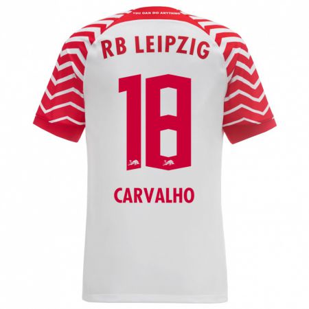 Kandiny Muži Fábio Carvalho #18 Biely Dresy Hazai Csapatmez 2023/24 Triĭká