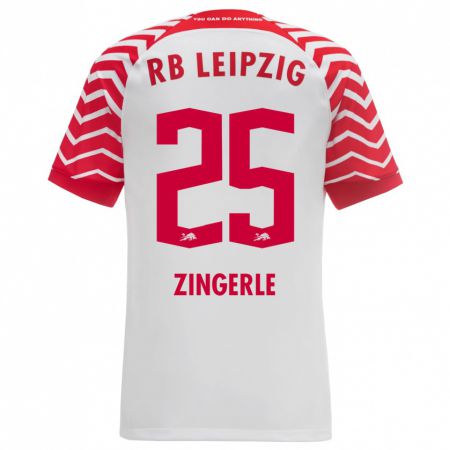 Kandiny Muži Leopold Zingerle #25 Biely Dresy Hazai Csapatmez 2023/24 Triĭká