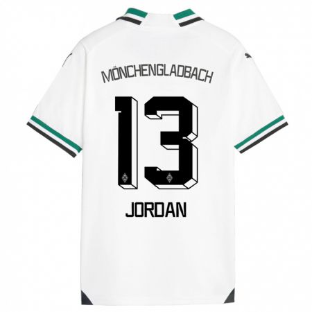 Kandiny Muži Jordan #13 Biela Zelená Dresy Hazai Csapatmez 2023/24 Triĭká