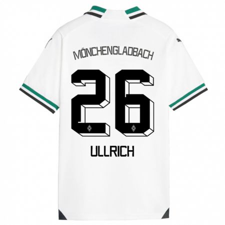 Kandiny Muži Lukas Ullrich #26 Biela Zelená Dresy Hazai Csapatmez 2023/24 Triĭká