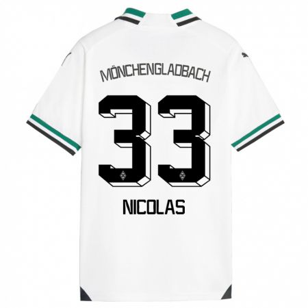 Kandiny Muži Moritz Nicolas #33 Biela Zelená Dresy Hazai Csapatmez 2023/24 Triĭká
