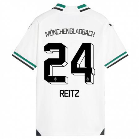 Kandiny Muži Tony Reitz #24 Biela Zelená Dresy Hazai Csapatmez 2023/24 Triĭká
