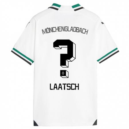 Kandiny Muži Leonard Laatsch #0 Biela Zelená Dresy Hazai Csapatmez 2023/24 Triĭká
