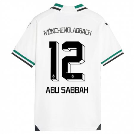 Kandiny Muži Sarah Abu Sabbah #12 Biela Zelená Dresy Hazai Csapatmez 2023/24 Triĭká