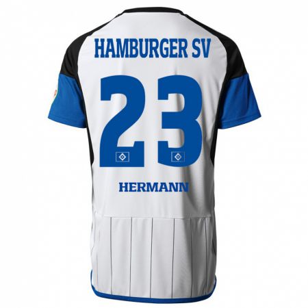 Kandiny Muži Hannes Hermann #23 Biely Dresy Hazai Csapatmez 2023/24 Triĭká