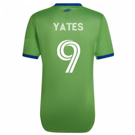 Kandiny Muži Summer Yates #9 Zelená Dresy Hazai Csapatmez 2023/24 Triĭká