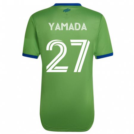 Kandiny Muži Hikari Yamada #27 Zelená Dresy Hazai Csapatmez 2023/24 Triĭká