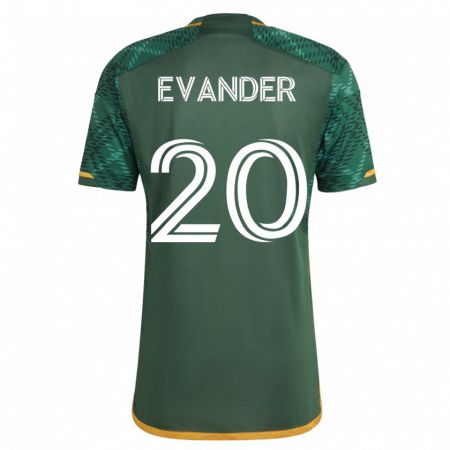 Kandiny Muži Evander #20 Zelená Dresy Hazai Csapatmez 2023/24 Triĭká