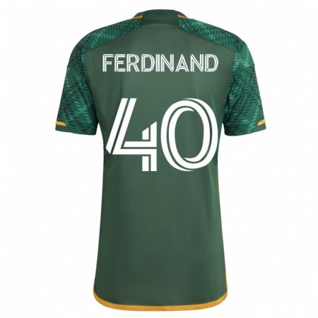 Kandiny Muži Keesean Ferdinand #40 Zelená Dresy Hazai Csapatmez 2023/24 Triĭká