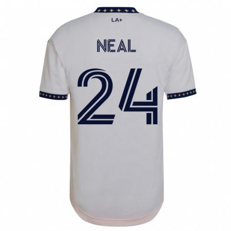 Kandiny Muži Jalen Neal #24 Biely Dresy Hazai Csapatmez 2023/24 Triĭká