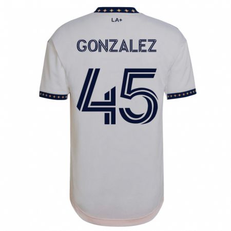 Kandiny Muži Adrián González #45 Biely Dresy Hazai Csapatmez 2023/24 Triĭká