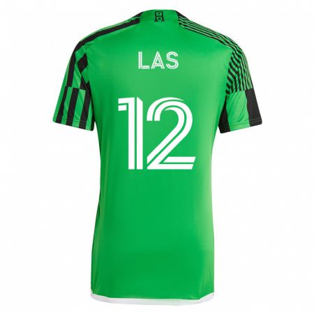 Kandiny Muži Damian Las #12 Zelená Čierna Dresy Hazai Csapatmez 2023/24 Triĭká