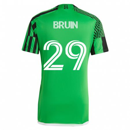 Kandiny Muži Will Bruin #29 Zelená Čierna Dresy Hazai Csapatmez 2023/24 Triĭká