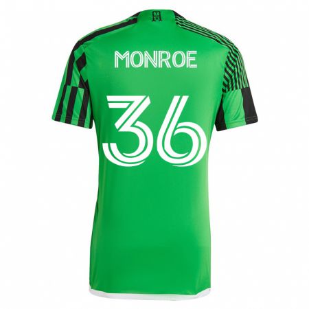 Kandiny Muži Greg Monroe #36 Zelená Čierna Dresy Hazai Csapatmez 2023/24 Triĭká