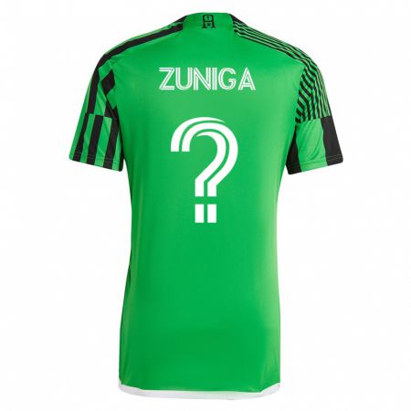 Kandiny Muži Abner Zuñiga #0 Zelená Čierna Dresy Hazai Csapatmez 2023/24 Triĭká