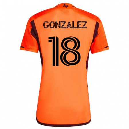 Kandiny Muži Diego Gonzalez #18 Oranžová Dresy Hazai Csapatmez 2023/24 Triĭká