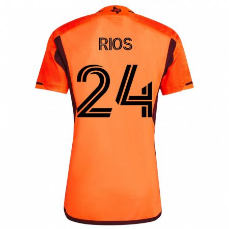 Kandiny Muži Paolo Ríos #24 Oranžová Dresy Hazai Csapatmez 2023/24 Triĭká