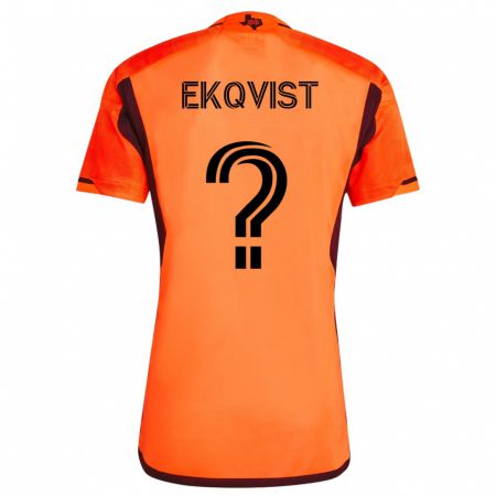 Kandiny Muži Akseli Ekqvist #0 Oranžová Dresy Hazai Csapatmez 2023/24 Triĭká