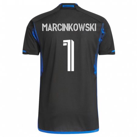 Kandiny Muži Jt Marcinkowski #1 Modrá Čierna Dresy Hazai Csapatmez 2023/24 Triĭká