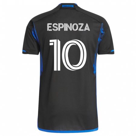Kandiny Muži Cristian Espinoza #10 Modrá Čierna Dresy Hazai Csapatmez 2023/24 Triĭká