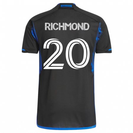 Kandiny Muži Will Richmond #20 Modrá Čierna Dresy Hazai Csapatmez 2023/24 Triĭká